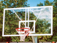 Щит баскетбольный игровой цельный из поликарбоната 8 мм на металлической раме, 1800 х 1050